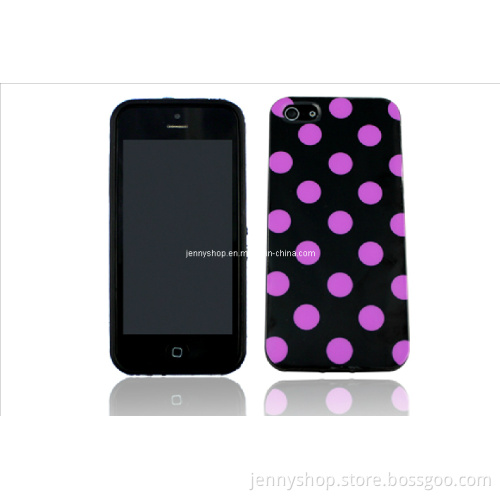 Mobile Phone Silicone Case for iPhone 5 Black